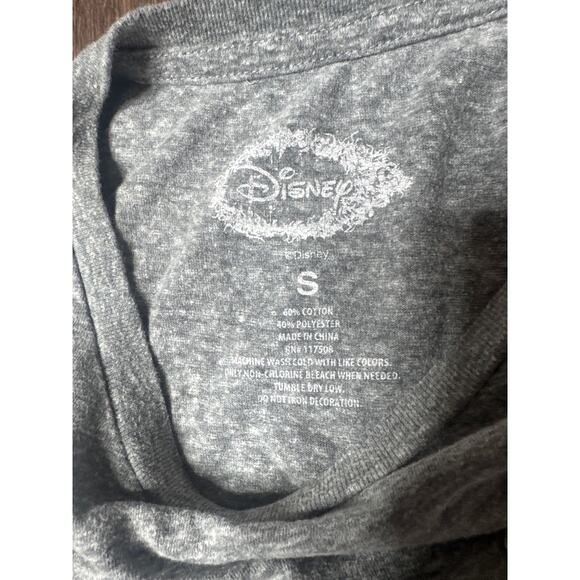 Disney Women’s Mickey & Goofy Graphic Tee Small Gray Short Sleeve - Picture 3 of 5